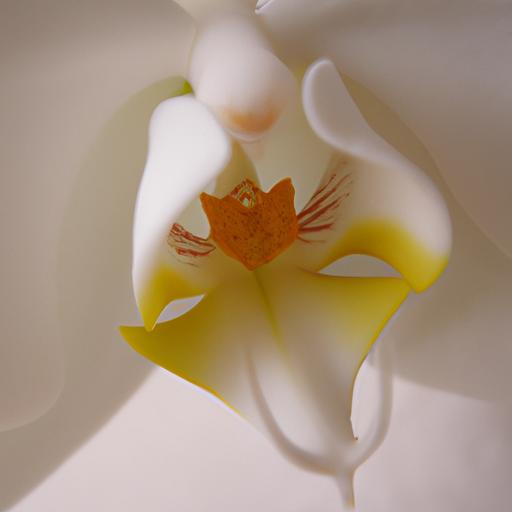 Hoa lan hồ điệp trắng tinh khiết được chụp gần